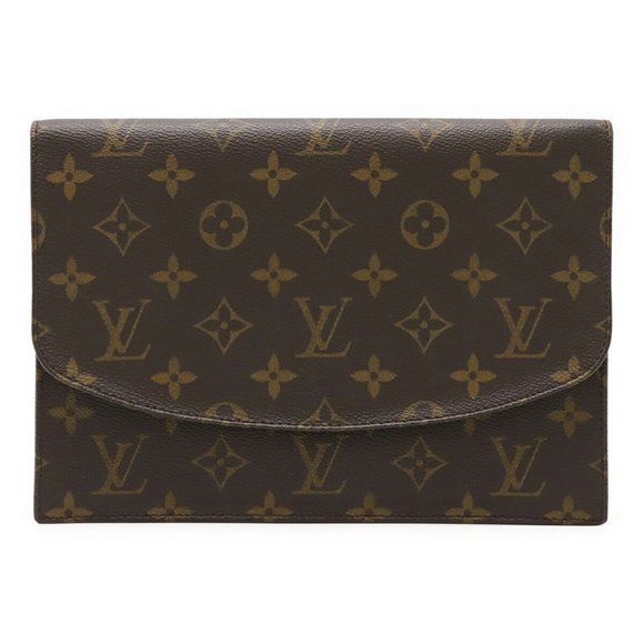 LOUIS VUITTON Brown Monogram Pouch - Picture 1 of 9